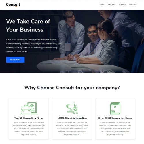 Consult - Business Consulting Blogger Template