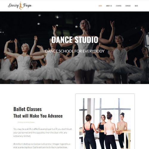 Dancing Troupe - Music & Art Joomla Template