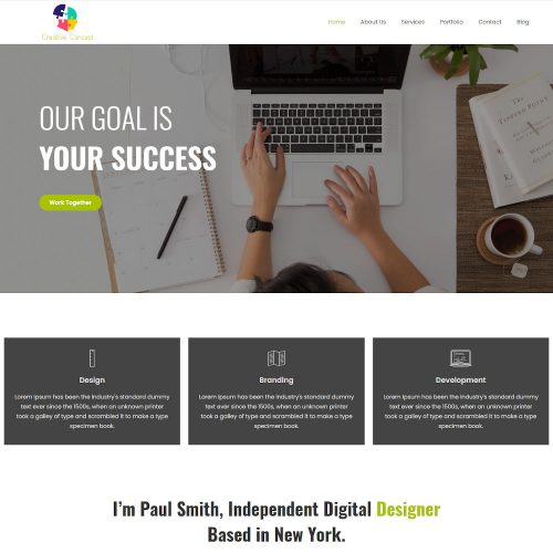 Designer - Portfolio and Creative Work Joomla Template