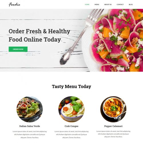 Foodie - Restaurant & Cafe WordPress Theme