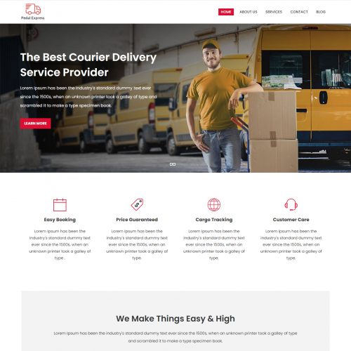 Pedal Express - Courier & Delivery Service Drupal Theme