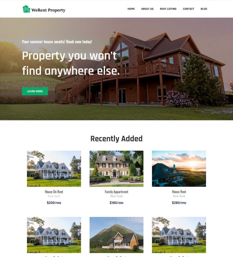 Rent Property - Real Estate Property Rent Service Joomla Template ...