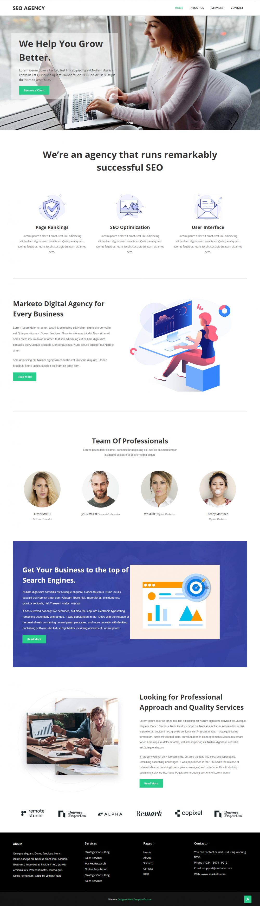 Seo Agency -- Digital marketing WordPress Theme