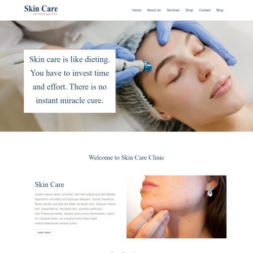 Skin Care Clinic joomla Template