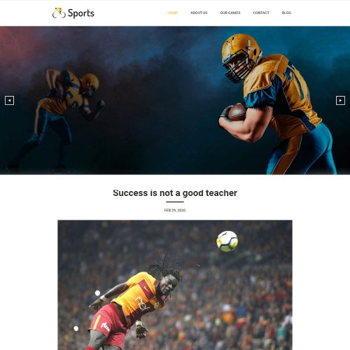 Sports - News & Updates WordPress Theme