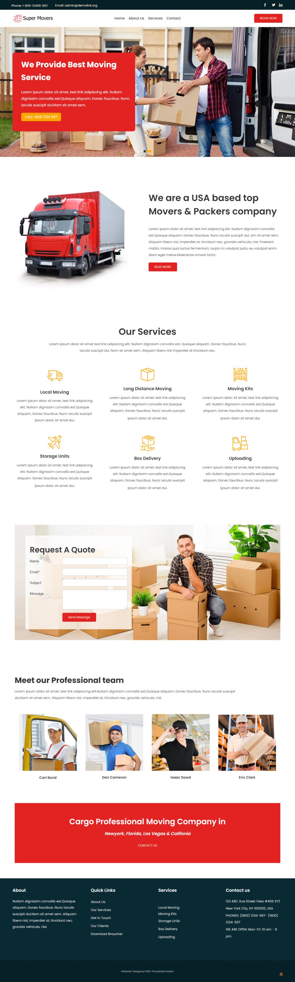 Super Mover - Packer & Mover Service WordPress Theme