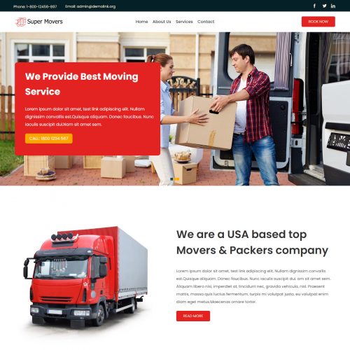 Super Mover - Packer & Mover Service WordPress Theme