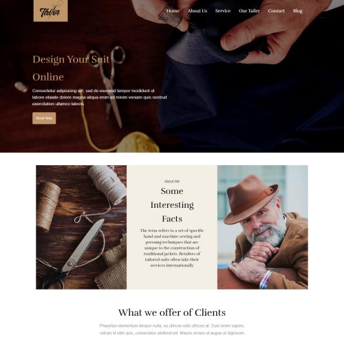 Tailor Shop Joomla Template