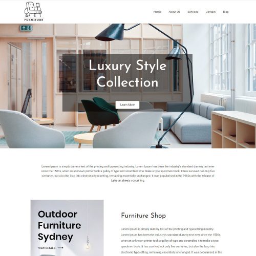 The Furniture - Handmade Furniture Store Joomla Template
