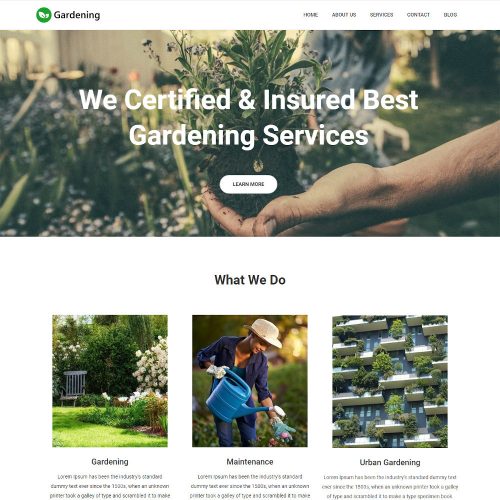 The Gardening - Garden Care & Service WordPress Theme