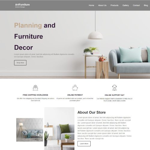 Art Furniture - Furniture Store WordPress Theme