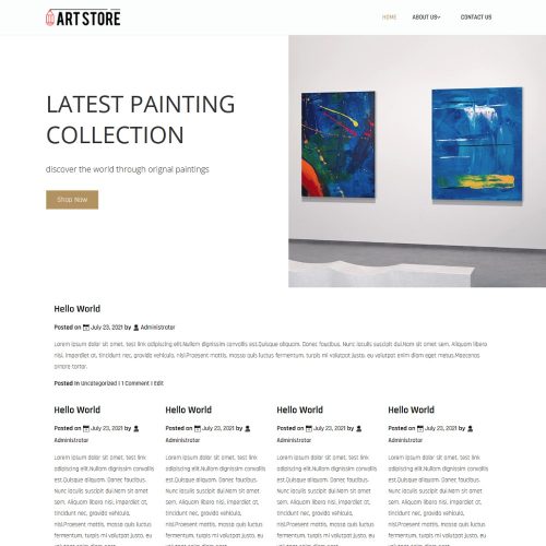 Art Store - Crafts & Arts Handmade items Blogger Template