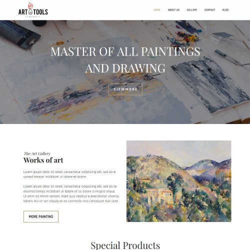 Art Tools - Sculptor & Handmade Design Drupal Theme