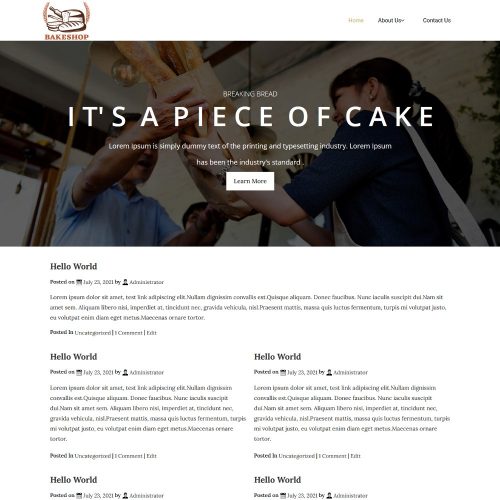 Bake Shop - Cake & Bakery Products Blogger Template