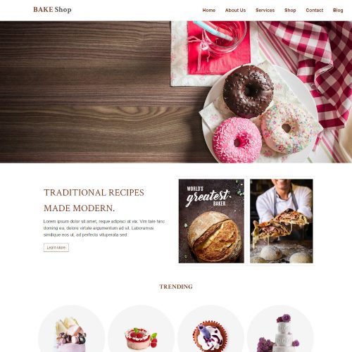 Bake Shop for Cake & Bakery Products WordPress Theme