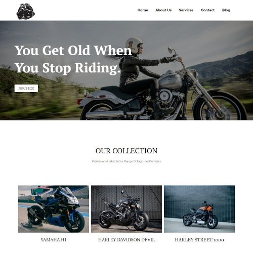 Bike Rider - Motorcycle Lover WordPress Theme