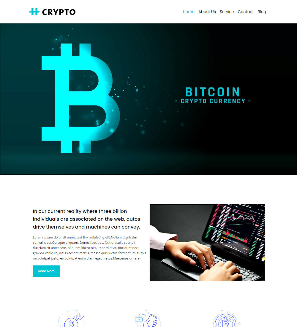 Bitcoinzie - Crypto Currency Drupal Theme