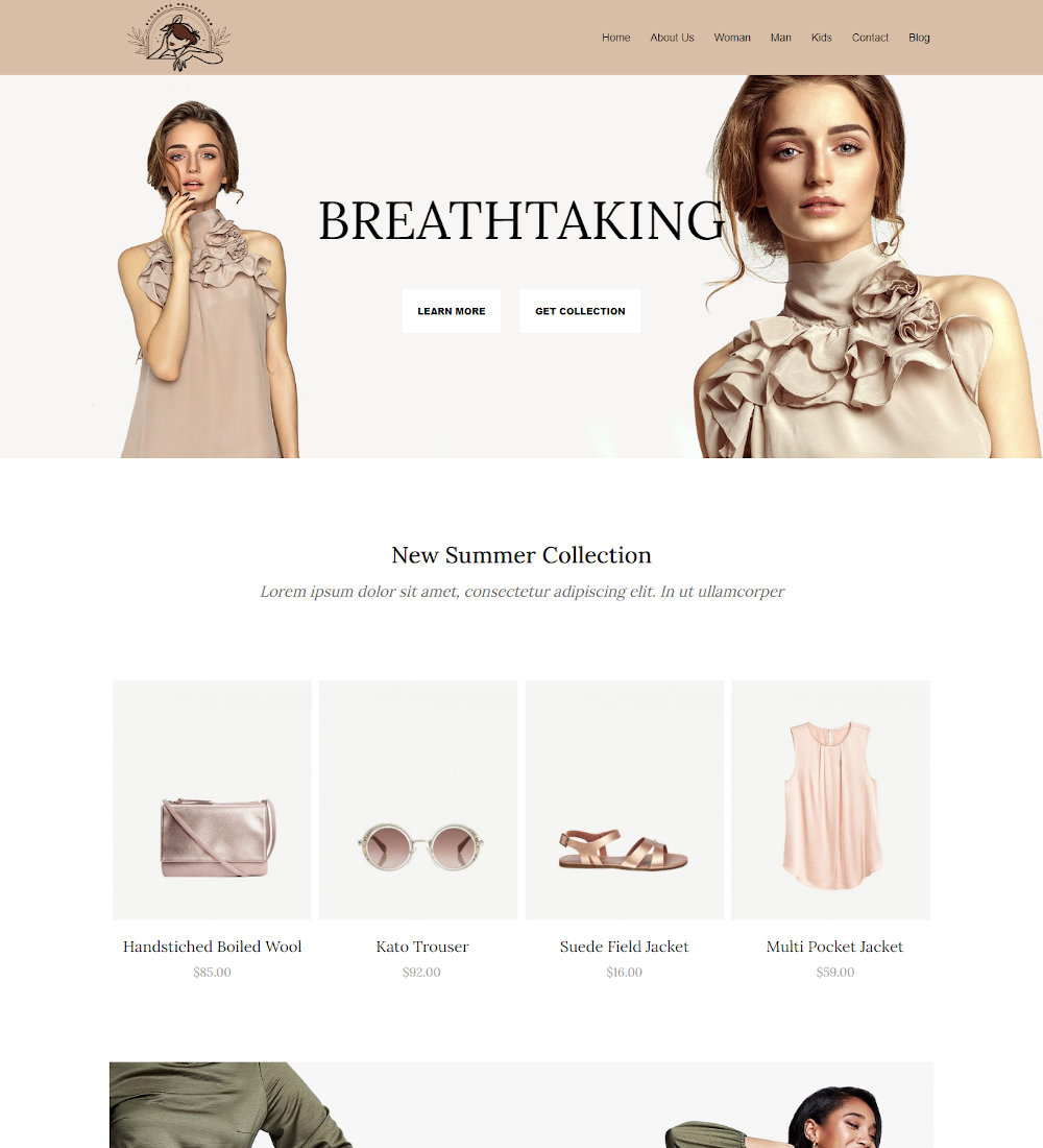 Breathtaking - Stylish Fashion Clothing Store Drupal Theme