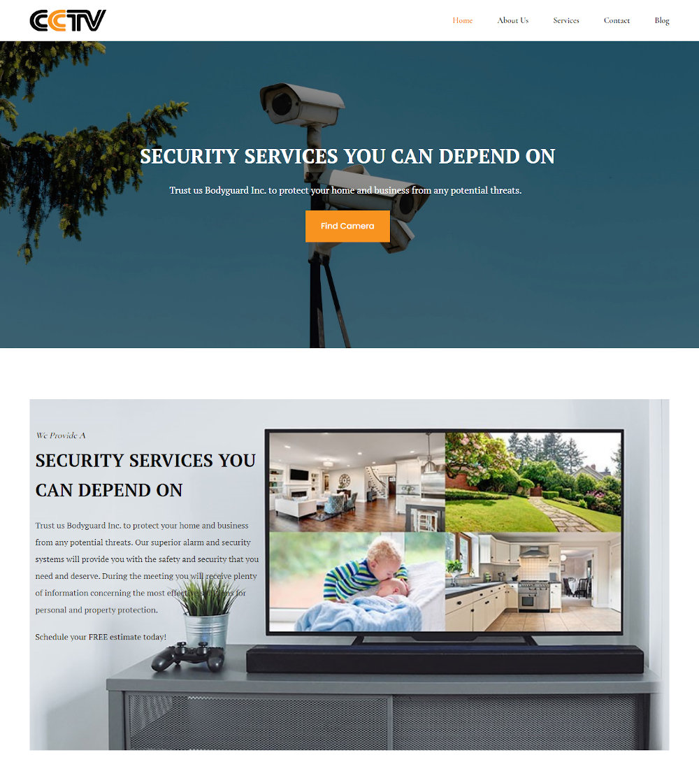 CCTV - Security Camera Drupal Theme