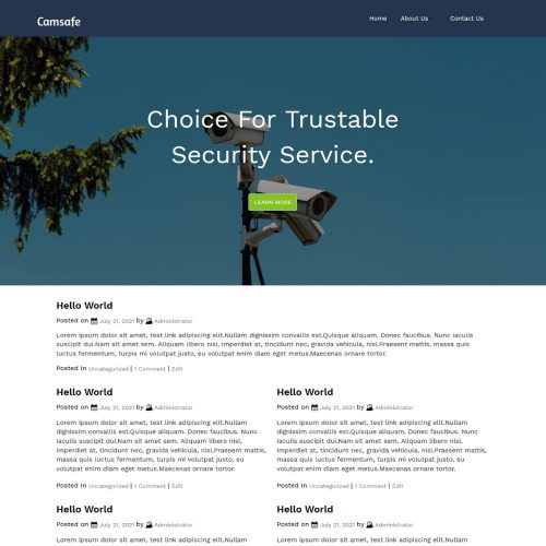 Camsafe - CCTV Cameras Installation Services Blogger Template