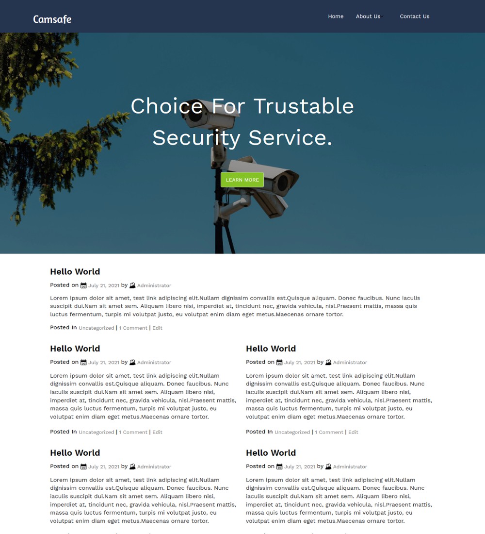 Camsafe - CCTV Camera Installation Services Blogger Template ...