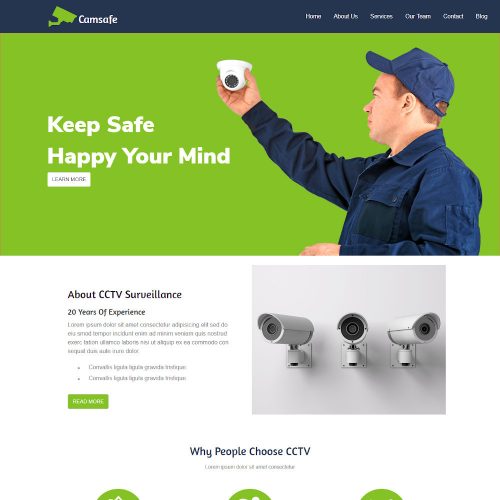 Camsafe - CCTV Security Camera WordPress Theme