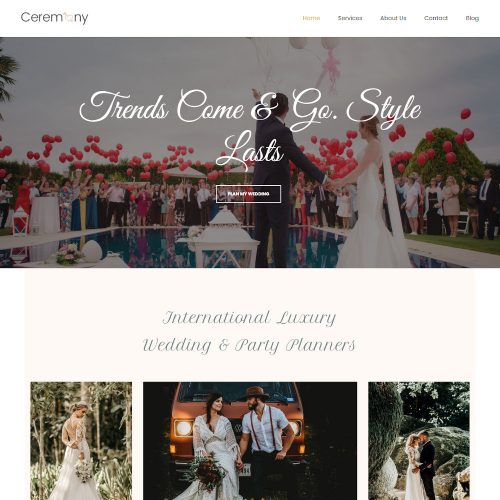 Ceremony - Engagement & Wedding Planner Agency Drupal Theme