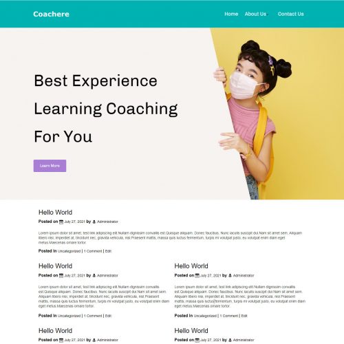 Coachere - Coaching Center Blogger Template