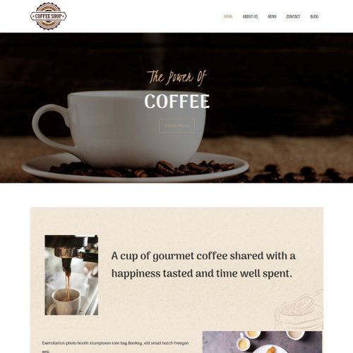Coffee Shop - Cafe Restaurant Drupal Theme