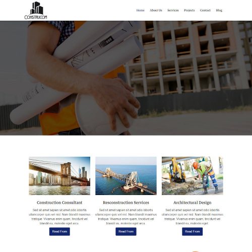 Construcom -Construction Company Drupal Theme