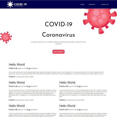 Covid-19 - Coronavirus Social Awareness Blogger Template