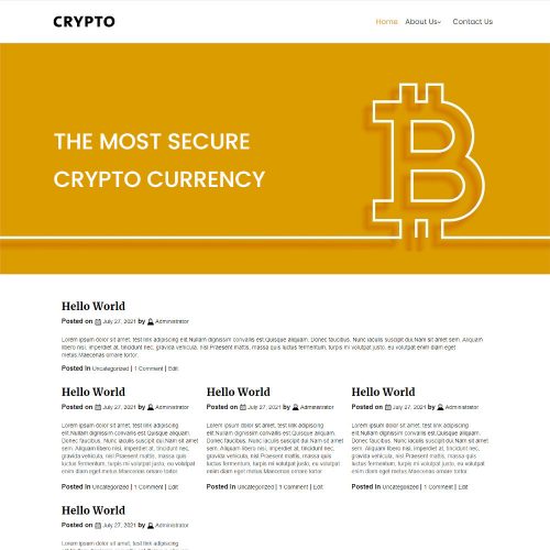 Crypto - Crypto Currency Blogger Template