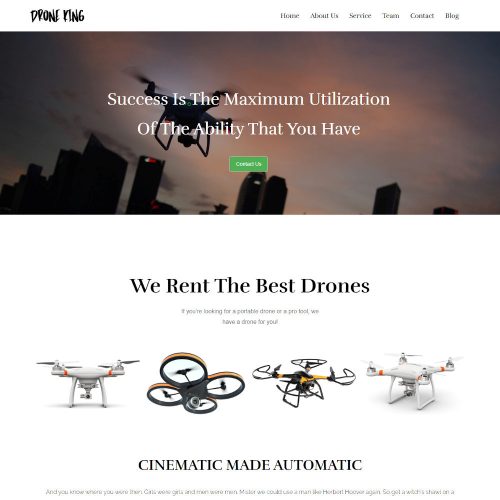 Drone King - UAV Drone WordPress Theme