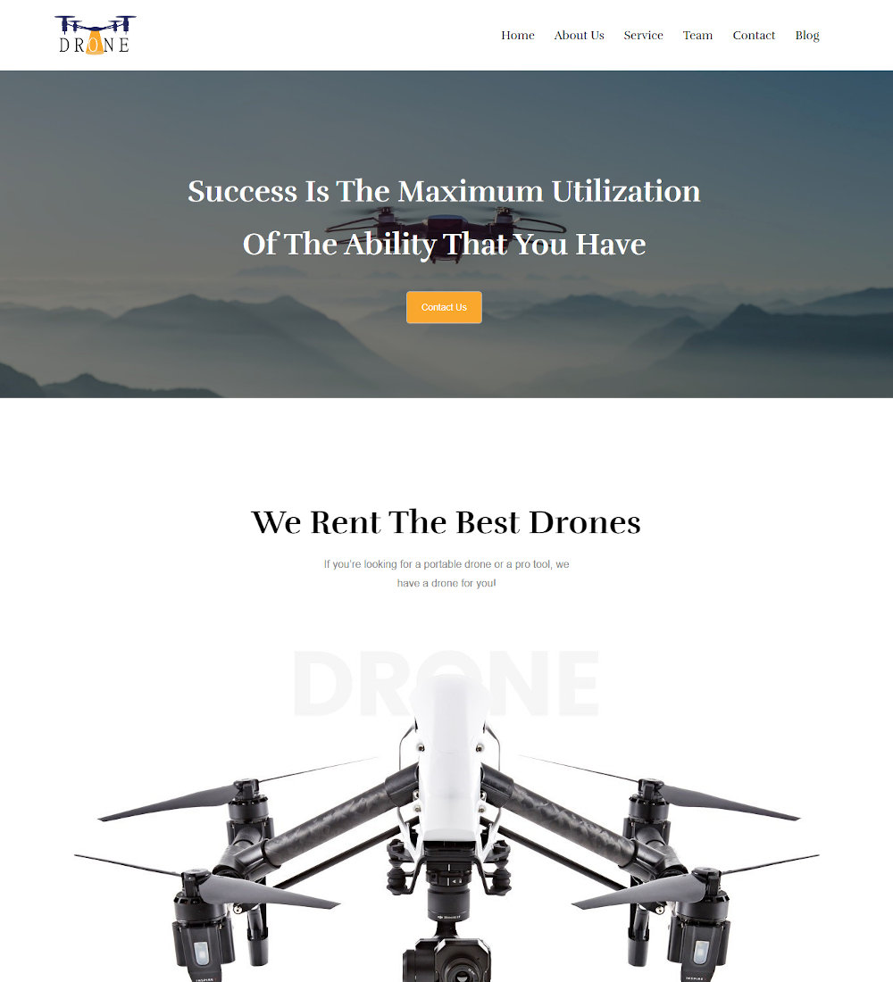 Dronezo - UAV Drone Drupal Theme