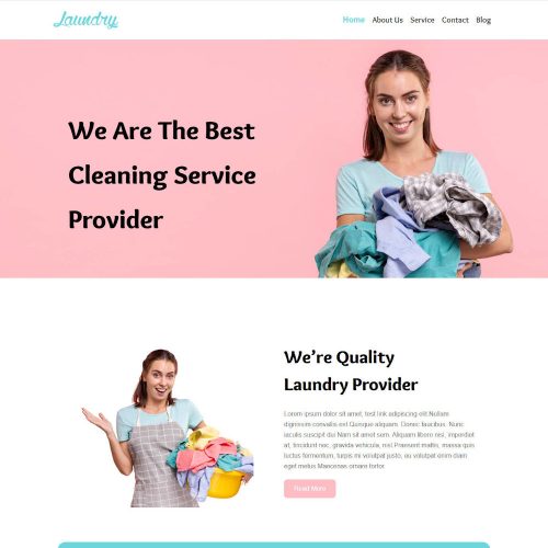 DryCharm - Laundry and Dry Cleaner Service WordPress Theme