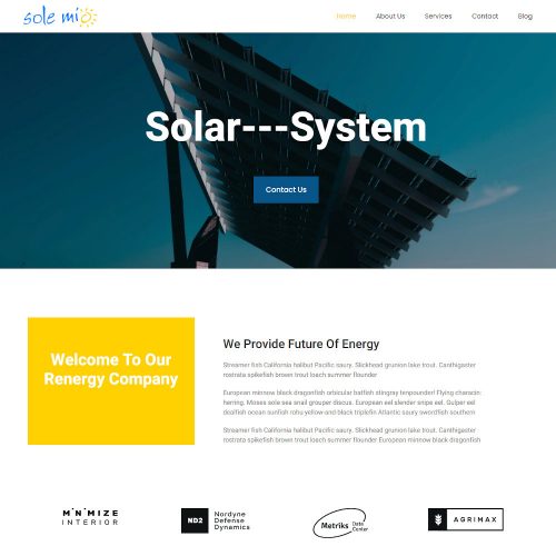 Ecology & Solar Energy Drupal Theme
