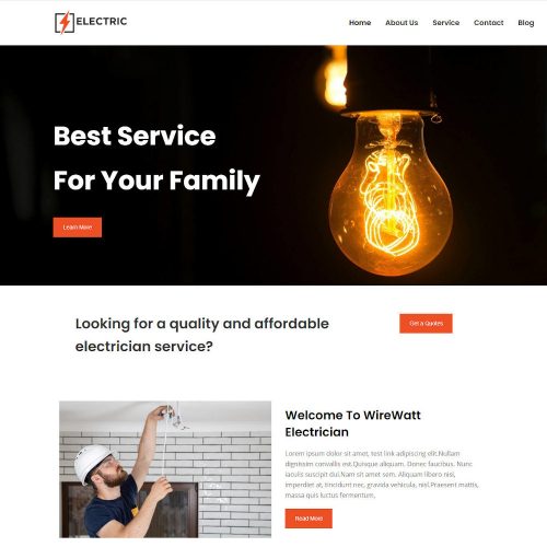 Electric - Electrician Service Drupal Theme