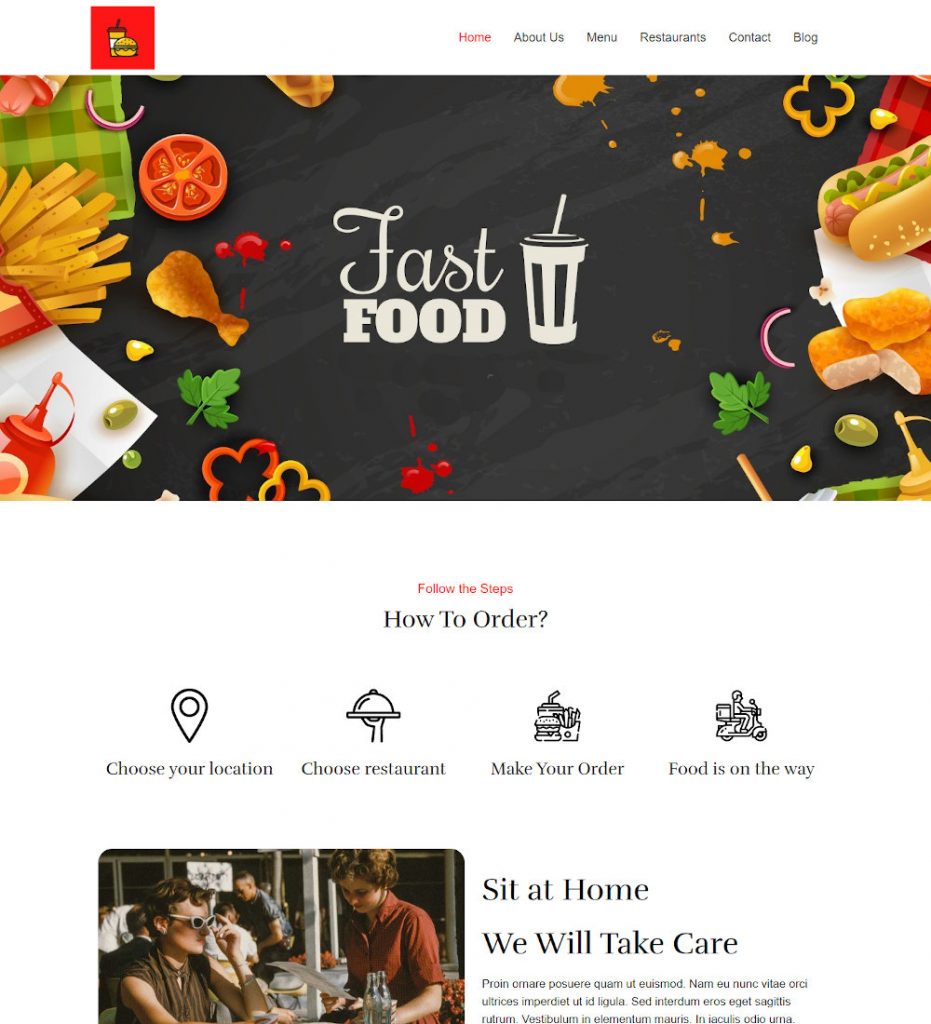 Fast Food & Restaurant Drupal Theme - TemplateToaster