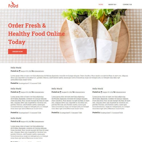 Food - Restaurant & Cafe Blogger Template