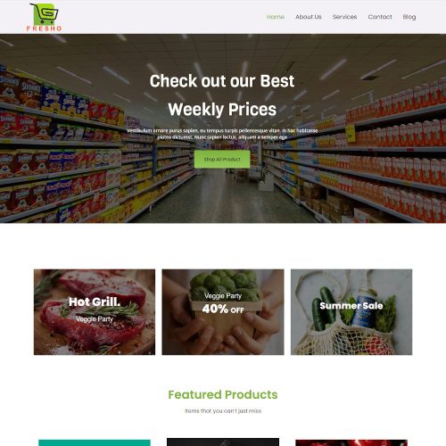 Fresho - Grocery and Food Store WordPress Theme