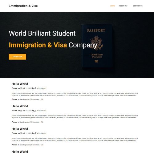 Global Visa - Immigration and Visa Consulting Blogger Template