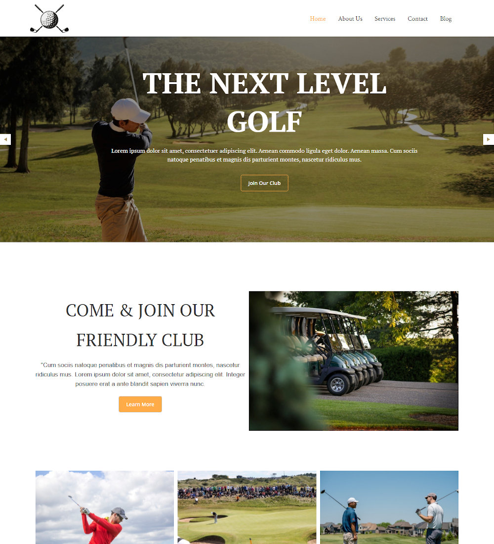 Golf Place -Golf Course WordPress Theme