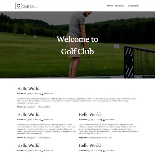 Golfclubh - Golf Club Blogger Template