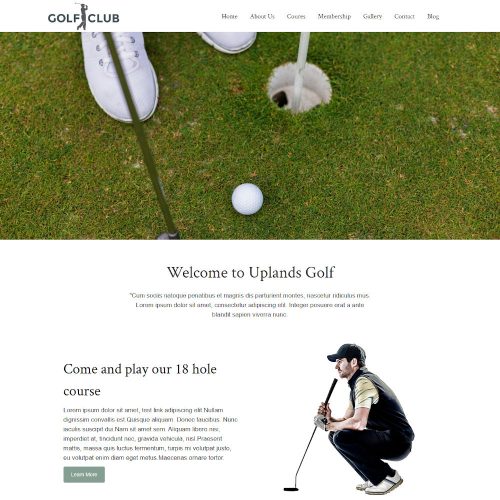 Golfcog - Golf Club WordPress Theme