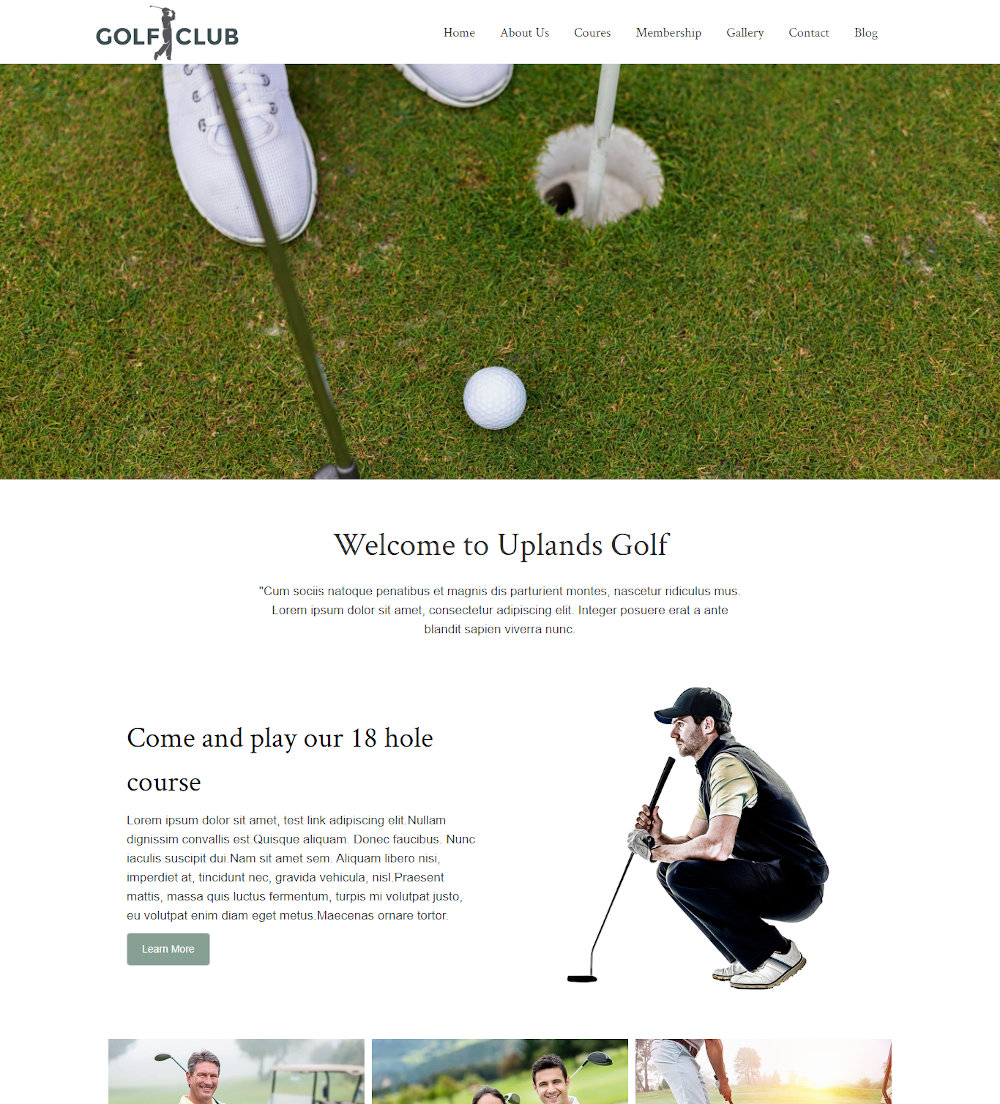 Golfcog - Golf Club WordPress Theme