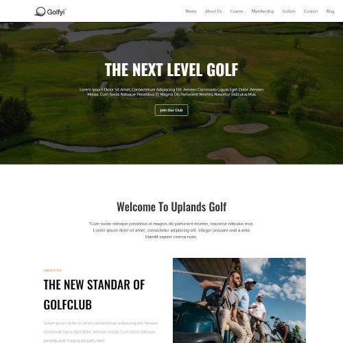 Golfyi - Golf Club Drupal Theme