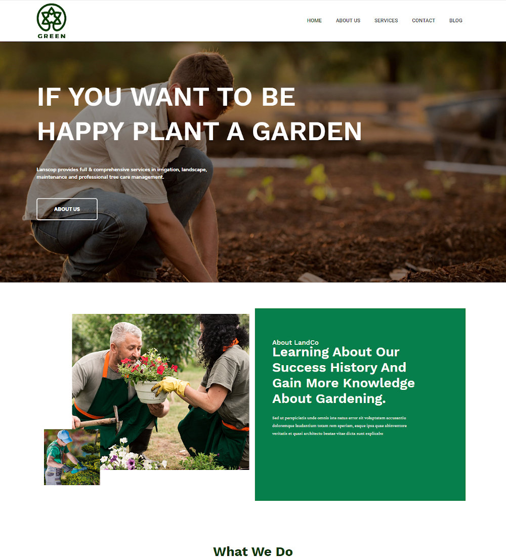 Green - Gardening & Lawn Care Drupal Theme