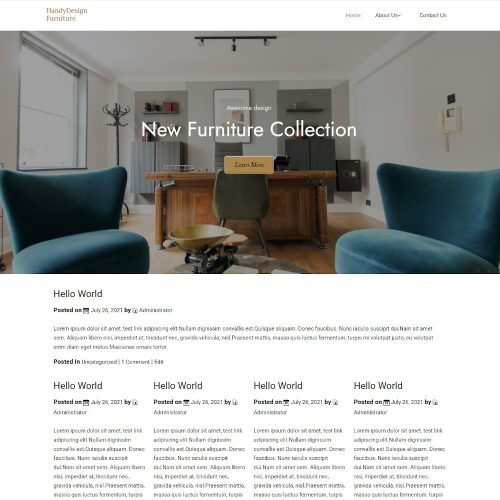 Handy Design Furniture - Handmade Furniture Store Blogger Template