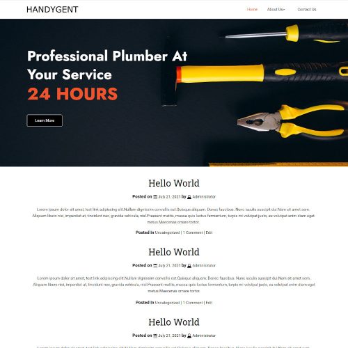 HandyGent - Multiple Service Provider Blogger Template