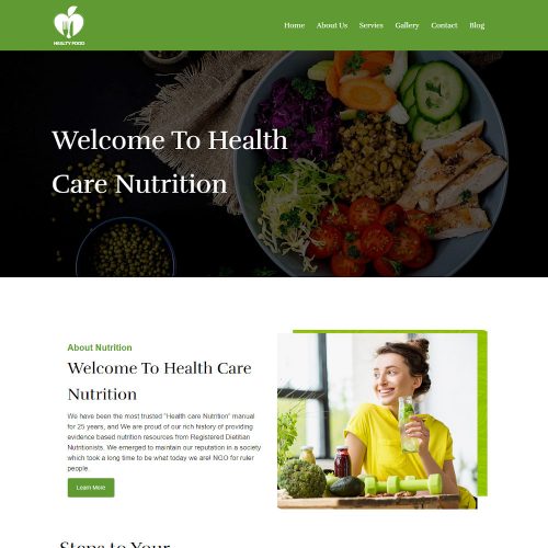 Healthy Food - Nutrition Health Professionals WordPress Theme